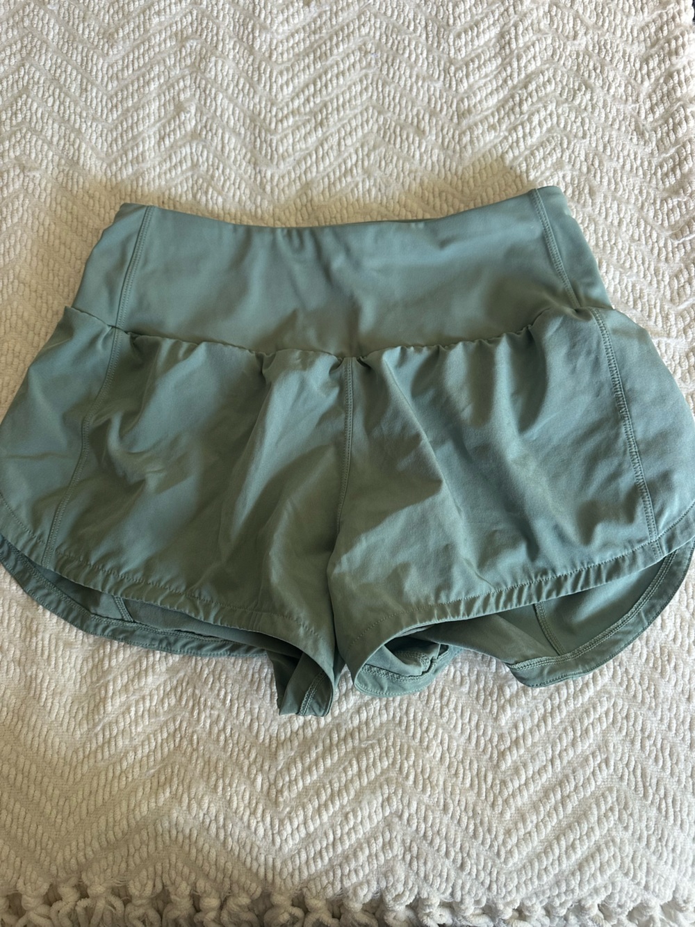Amazon Womens Athletic Shorts in Sage Green